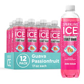 Sparkling Ice mostrando frente del paquete de 12 botellas, conveniencia y variedad
