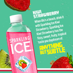 Sparkling Ice etiqueta detallada indicando vitaminas y ingredientes beneficiosos