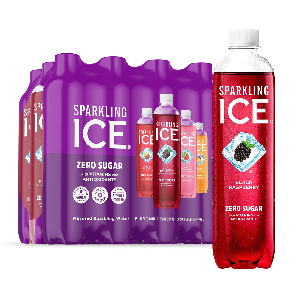 Sparkling Ice frontal del pack Purple con variedad y conveniencia