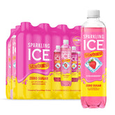 Sparkling Ice STARBURST pack frente mostrando cuatro sabores y conveniencia
