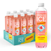 Sparkling Ice botella frontal Sandía mostrando diseño y cero azúcar
