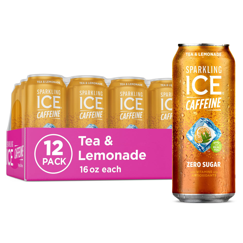 Sparkling Ice lata frente mostrando etiqueta y beneficios refrescantes