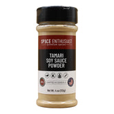 SPICE ENTHUSIAST envase frontal de tamari en polvo mostrando etiqueta clara y beneficios