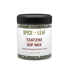 SPICE + LEAF envase frontal del Tzatziki, presentación clara y lista para usar