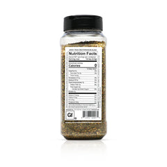 Spiceology Greek Freak textura en cuchara que muestra mezcla herbácea y color