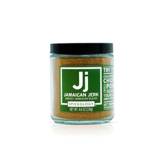 Spiceology jar frontal con mezcla jerk, aroma intenso listo para usar