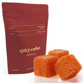 Spicy Cubes frasco frontal mostrando diseño premium y facilidad de uso