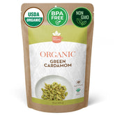 SPICY ORGANIC paquete frontal mostrando empaque reseñable y frescura