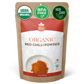SPICY ORGANIC presentación frontal del paquete con diseño claro y tamaño 454 g