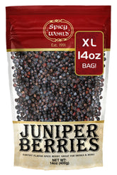Spicy World frente del empaque con bolsa de 14 oz y sello fresco