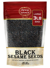 Spicy World bolsa frontal de semillas de sésamo negro, práctico y abundante