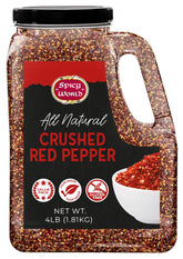 Spicy World frasco frontal 4 lb mostrando cantidad y conservación