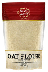 Spicy World bolsa frontal mostrando 4 lb y origen USA, beneficios para hornear