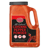 Spicy World tarro frontal mostrando etiqueta y capacidad 5 lb, práctico para chefs