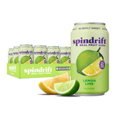 Spindrift lata frontal mostrando diseño y sabor cítrico atractivo