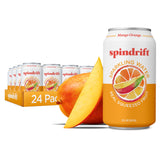 Spindrift lata frontal mostrando diseño brillante y beneficios naturales