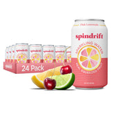 Spindrift lata frontal mostrando diseño y refresco real