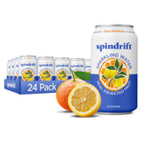 Spindrift lata al frente mostrando diseño y sabor cítrico