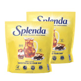 SPLENDA vista frontal del pack doble que facilita almacenamiento