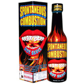 SPONTANEOUS COMBUSTION botella frontal mostrando diseño y tamaño 5 oz