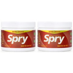 Spry chicle canela vista frontal con envase práctico y refresco inmediato