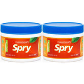 Spry frasco frontal mostrando 240 mints de canela, práctico y atractivo