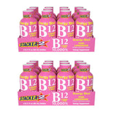Stacker 2 botella frontal limonada rosa mostrando etiqueta y presentación fácil de llevar