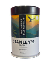 Stanley's Coffee lata frontal mostrando diseño elegante y protección de frescura