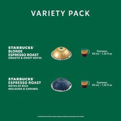 Starbucks by Nespresso cápsulas en primer plano para Vertuo, aluminio que preserva aroma