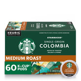 Starbucks paquete Colombia frente del empaque mostrando las 6 cajas y beneficios