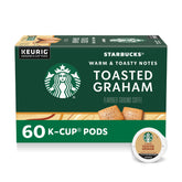 Starbucks empaque frontal mostrando sabor tostado graham y beneficios de conveniencia