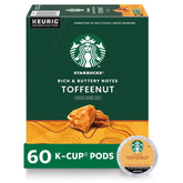 Starbucks caja frontal Toffeenut que muestra diseño y cantidad