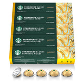 Starbucks cápsulas Vertuo frontal mostrando caja y marca, conveniencia en casa