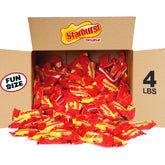 Starburst caja frontal mostrando el tamaño y variedad para eventos