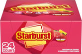 Starburst FaveREDS frente del paquete mostrando colores y atractivo