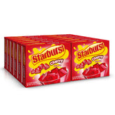Starburst gelatina caja delantera mostrando sabor cereza y fácil preparación