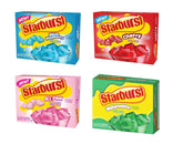 Starburst pack frontal mostrando las cuatro cajas y colores vibrantes para elección rápida