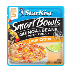 StarKist close-up de quinoa y frijoles blancos texturas ricas y nutritivas