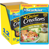 StarKist pouch frontal mostrando salsa verde listo para llevar y sabor fresco