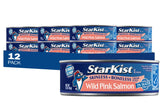 StarKist lata frente mostrando salmón rosa salvaje, conveniente y listo