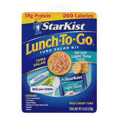 StarKist usado en oficina con escritorio y portátil, práctico para almuerzos rápidos
