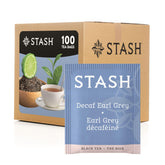 Stash caja frontal mostrando 100 bolsitas y etiquetado claro