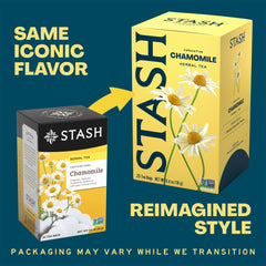 Stash manzanilla bolsita detalle con sello individual que garantiza frescura