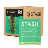 Stash caja frontal mostrando 100 bolsitas y diseño, inspira confianza