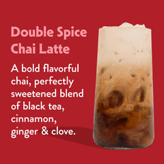 STASH chai servido con hielo mostrando frescura y consumo frío