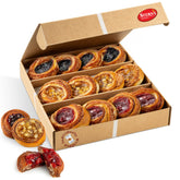 Stern's Bakery caja frontal de 12 danishes lista para regalo y presentación elegante