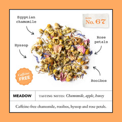 STEVEN SMITH TEAMAKER mezcla seca de manzanilla, rooibos y pétalos mostrando calidad