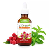 Stevia Select frente del envase mostrando etiqueta clara y sabor frambuesa, facilita identificación