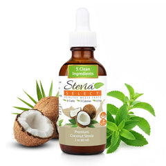 Stevia Select frente del envase mostrando diseño y tamaño, conveniencia