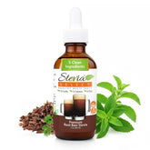 Stevia Select frasco frontal root beer mostrando el diseño y beneficio de ahorro